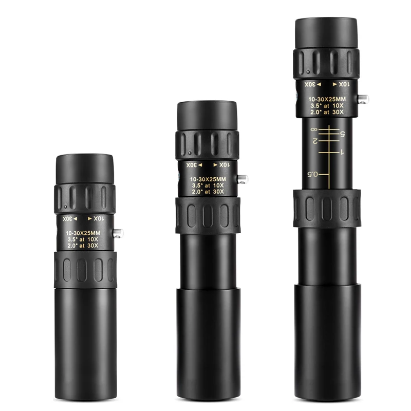 

High Quality Portable HD 10-30X25 Monocular Telescope Pocket Telescopic Zoom Monocular Telescope for Hunting Outdoor Travel