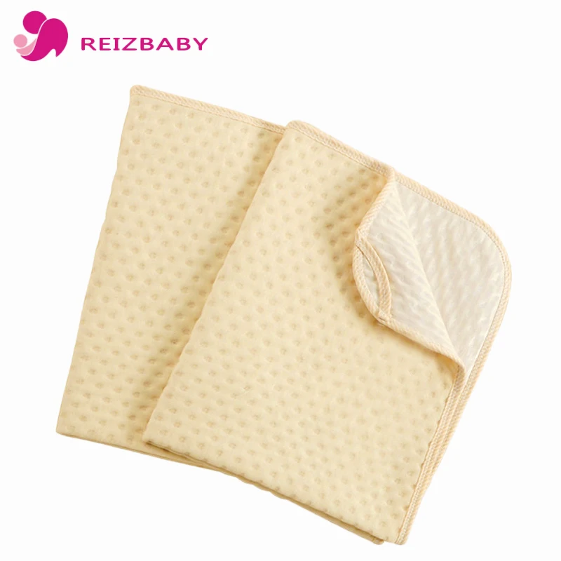 REIZBABY Infant Baby Nappy Liners Reusable Natural Colored Cotton