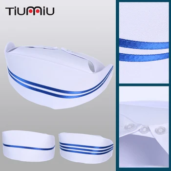 

2018 Women Medical Caps Stripe Line Hospital Clinic Surgical Caps Doctor Dentists Laboratory Pharmacy Beauty Salon Workwear Hats