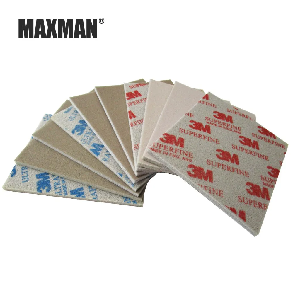 MAXMAN 3 м губка наждачная бумага 600#800#1000# для шлифовки и полировки стекла для волочения проволоки абразивный инструмент Аксессуары ручная полировка один пакет