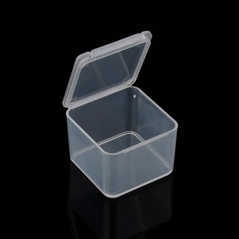 

5pcs/set Adjustable Jewelry Storage Box Case 3.7*3.7*2.5cm Transparent Plastic Jewelry Carrying Cases Craft Organizer F3078