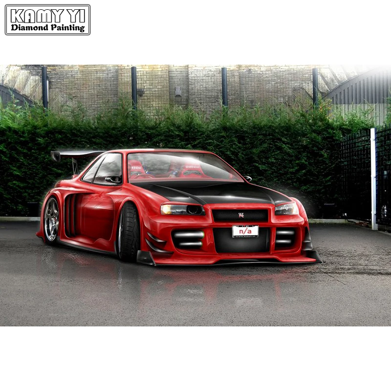 

Full Square Diamond 5D DIY Diamond Painting Photo Custom "red cool car" 3D Embroidery Cross Stitch Mosaic Decor