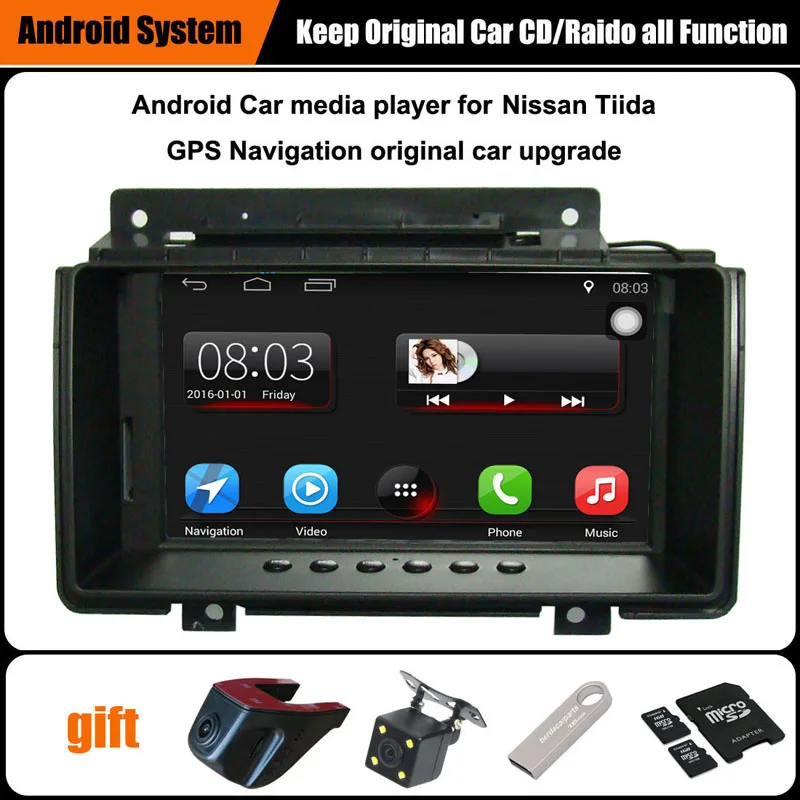 Best 7 inch Android 7.1 Car GPS Navigation for Nissan Tiida Car Video Player WiFi Bluetooth Mirror-link Upgraded Original Car Radio 0 Best 7 inch Android 7.1 Car GPS Navigation for Nissan Tiida Car Video Player WiFi Bluetooth Mirror-link Upgraded Original Car Radio 0