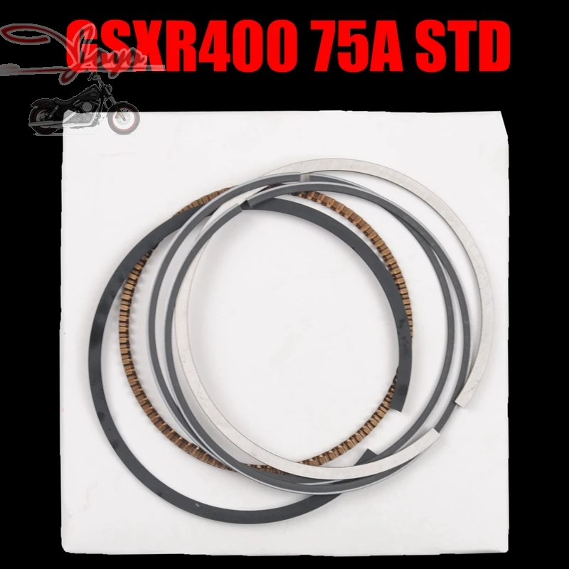 Совершенно новые поршневые кольца для мотоциклов Suzuki GSXR400 GSXR 400 GSX400 Bandit 75A (STD)