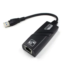 1 шт. Внешний USB 3,0 Gigabit Ethernet адаптер USB к RJ45 локальной сети карты сетевой адаптер для Windows 10/ 8/7/XP портативных ПК компьютер