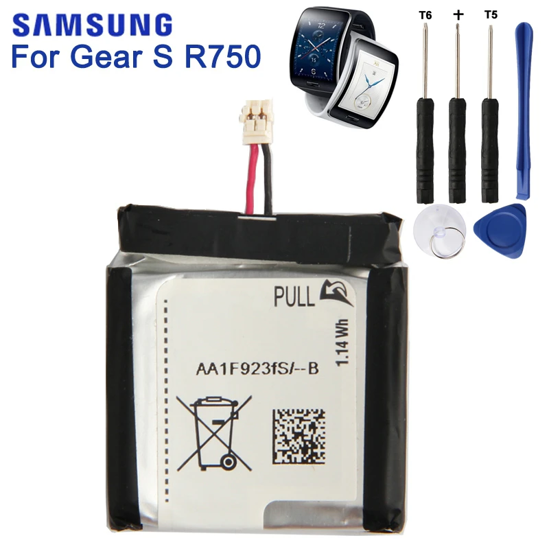 SAMSUNG Original Replacement Battery For Samsung Gear S SM R750 R750 Smart  Watch Authentic batteries 300mAh|Mobile Phone Batteries| - AliExpress