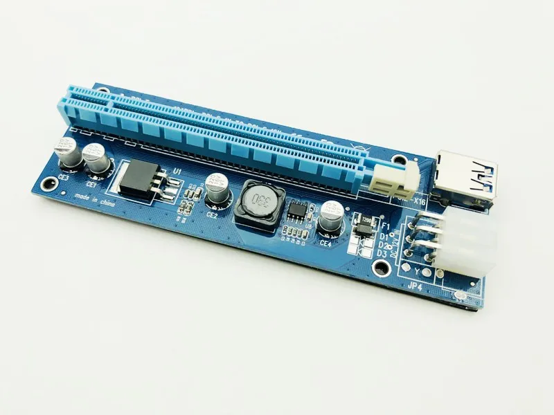 Райзер VER006C PCI Express PCIE E переходная карта 006C 6Pin 1x к 16x удлинитель USB 3 0 кабель SATA IDE для