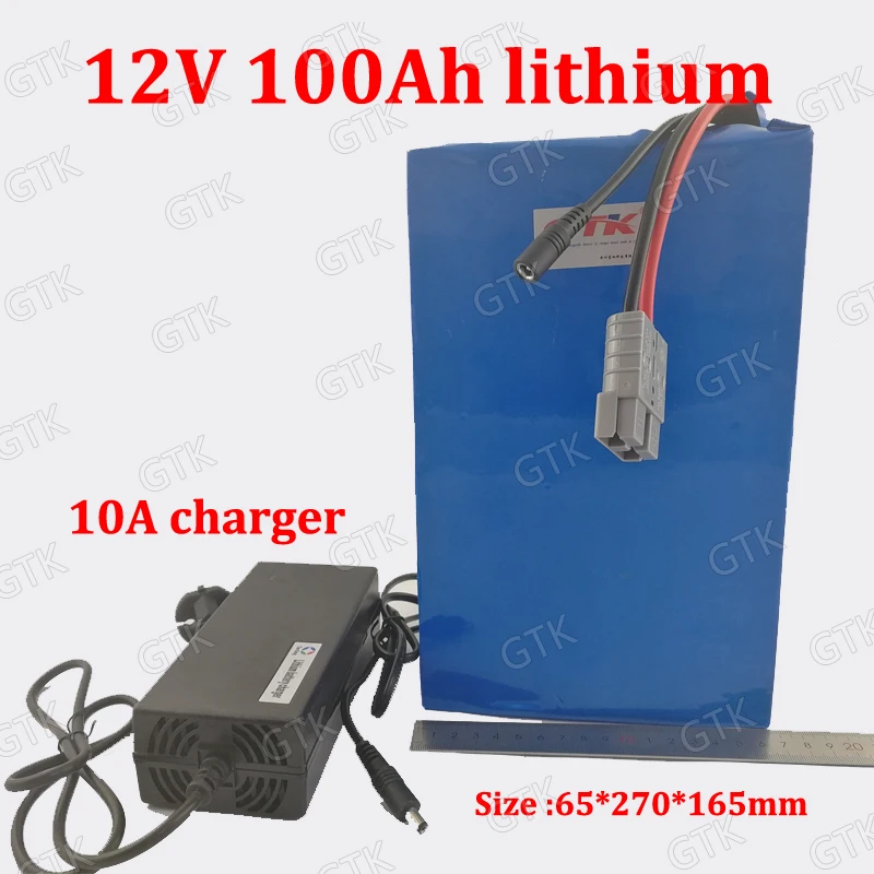 

Customize 12v 100ah lithium bateria 12v 120AH li ion with BMS Rechargeable Lipo for Energy storage Xenon light +10A Charger