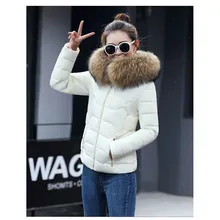 Female Warm Winter Jacket 2017 Fashion Women Hooded Cotton Slim Coat Solid Color Large size Female Casual Coat