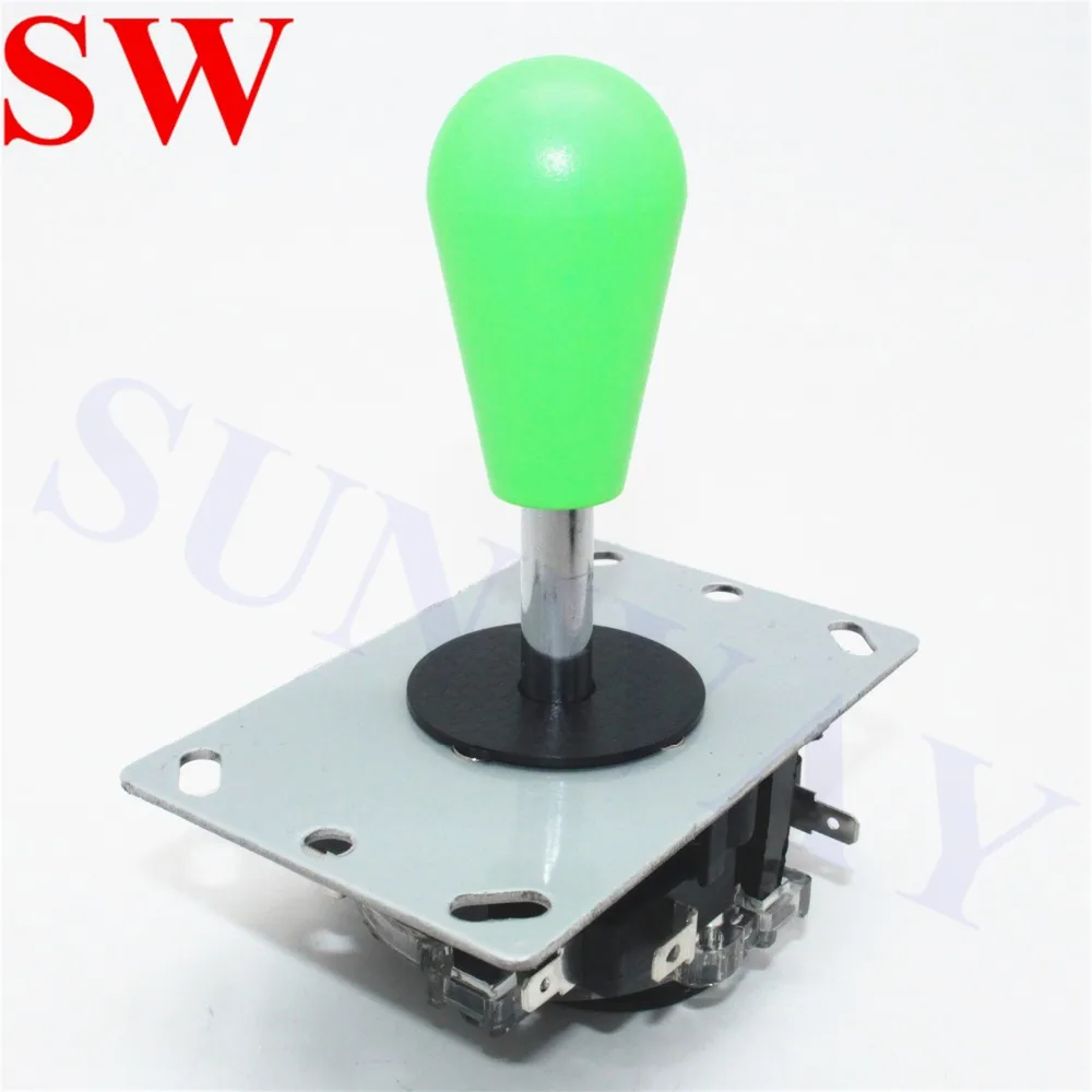 2Pcs Sanwa joystick Oval ball top Arcade Sanwa joystick with microswitch 4/8 Way Joystick Fighting Stick Parts for Game Arcade