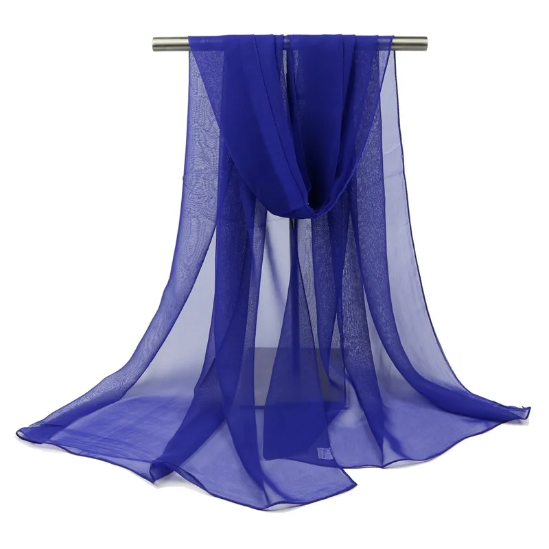 150*90cm solid white women plain bubble chiffon scarf hijab wrap printe solid shawls beach outdoor big silk scarves shawl female 5