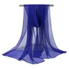 150*90cm solid white women plain bubble chiffon scarf hijab wrap printe solid shawls beach outdoor big silk scarves shawl female 5