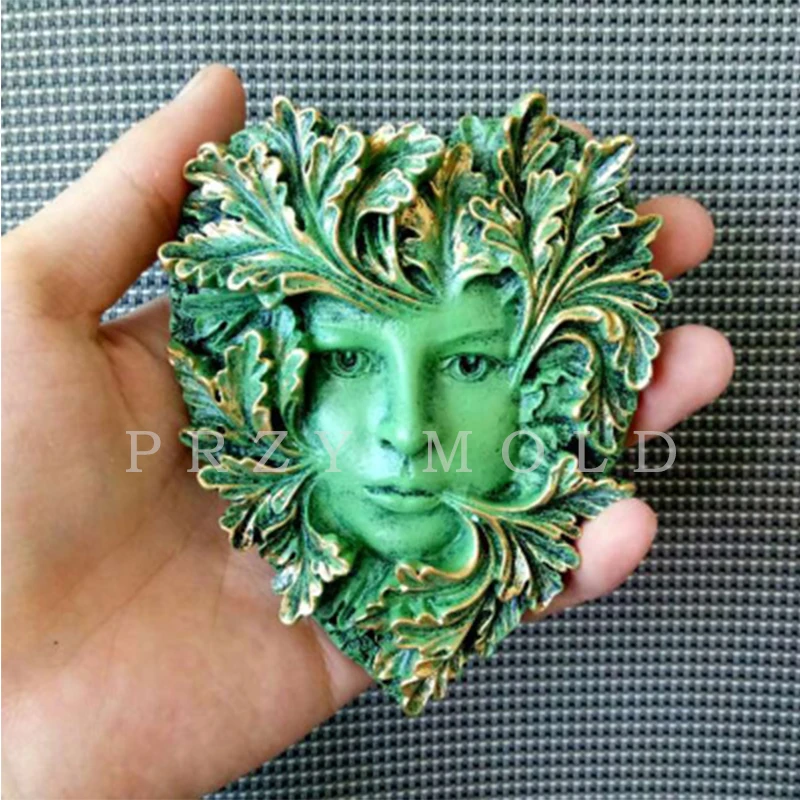 Kopen Silicone mold Exclusieve blad hanger vrouw avatar classic handgemaakte mallen voor thuis decoractions aroma steen mallen