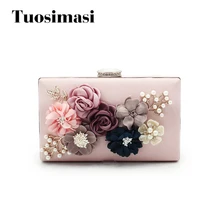 Модные вечерние сумка клатч индийские женщины цветок свадебные кошельки Банкетный партия Сумочка(C902