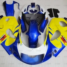 Для Suzuki GSXR750 1996-2000 Пластик Обтекатели для Suzuki GSXR600 96 97 обтекатели GSXR 600 2000 цвет: желтый, белый синие комплекты обтекателей