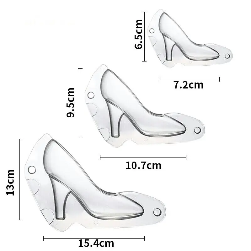 

1pcs High Heel Shoes Chocolate Candy Mould Bundle 3D Molding Instructions Fondant Cake Mold FM1733