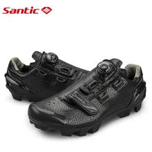 Мужская обувь для велоспорта Santic MTB, обувь для велоспорта, горного велосипеда для атлетических гонок, велосипедная обувь, дышащая одежда для велоспорта S12025H