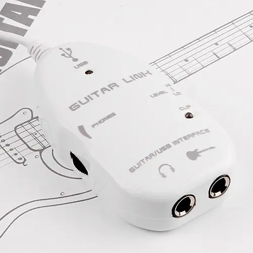 Usb-адаптер для подключения гитары к ПК Mac или ноутбуку белого цвета | Электроника