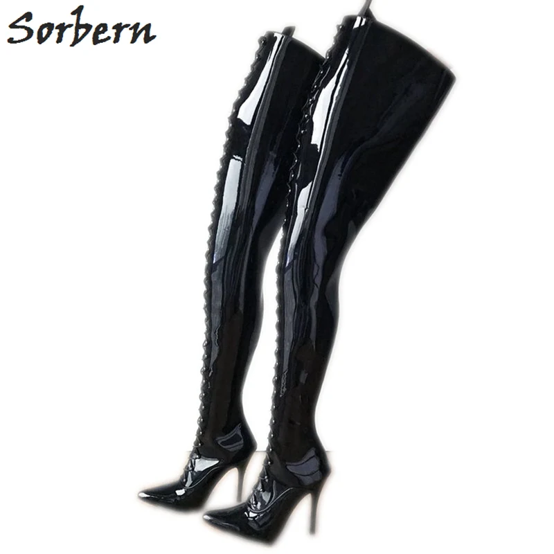 Sorbern 12Cm High Heels Crotch Hi Boots Ladies In P