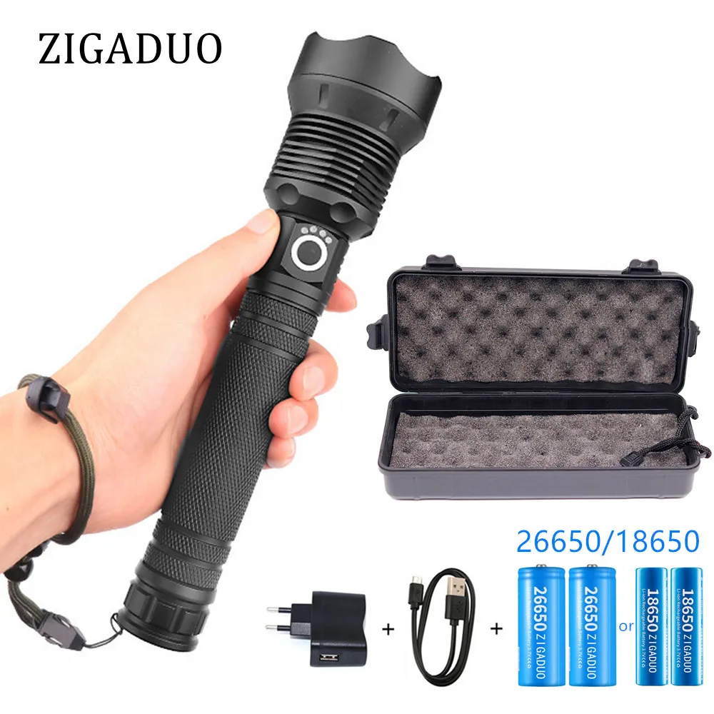 

Strong Light XHP70 XHP70.2 XHP50 High Power USB Flashlight 18650/26650 Rechargeable Battery Torch Lamp with Power Display