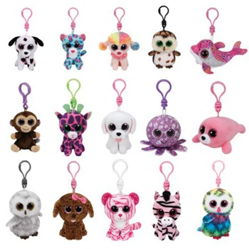 

50 pcs/lots Plush Toys birthday Owl panda unicorn fox Mini Plush toy Anime dolls key chain Gift