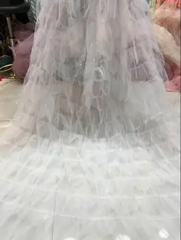 

Soft embroidered french net tulle mesh african lace fabric S1922502 for nigerian wedding