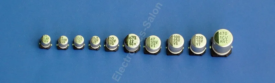 Комплект электролитических конденсаторов SMD 0 47 до 470 мкФ 10 значений|electrolytic capacitor