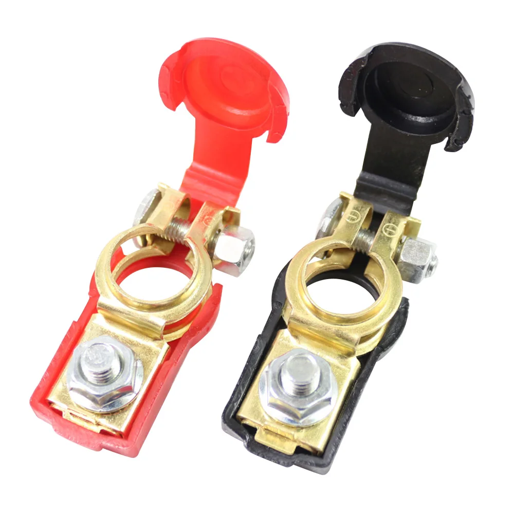 

DJSona 1 pair 12V Car Trunk Van Caravan Storage Battery Switch On-off Clamps Quick Release Battery Positive Negative Terminal Cl