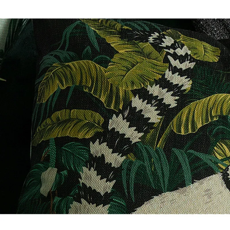 DUNXDECO чехол для подушки декоративные подушки Чехол Винтаж с изображением животных из джунглей классические художественный Американский Стиль домашний диван кресло Coussin