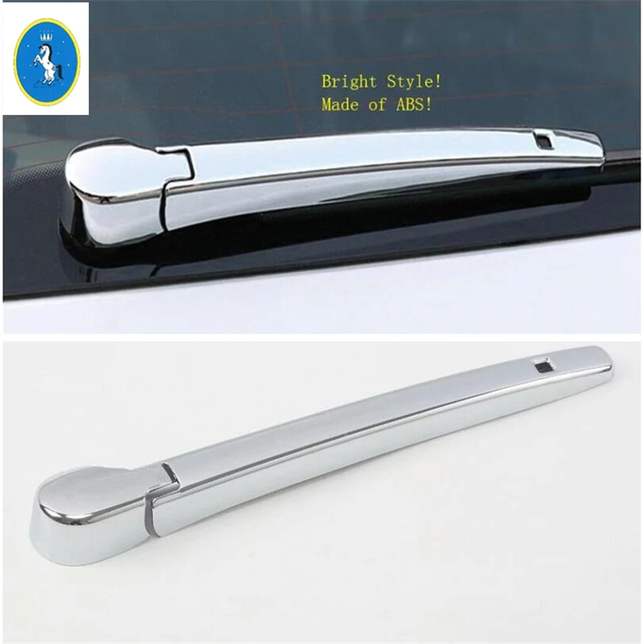 

Yimaautotrims Auto Accessory Chrome Rear Window Windscreen Wiper Cover Trim 2 Piece ABS Fit For Volkswagen T-Roc T Roc 2018 2019