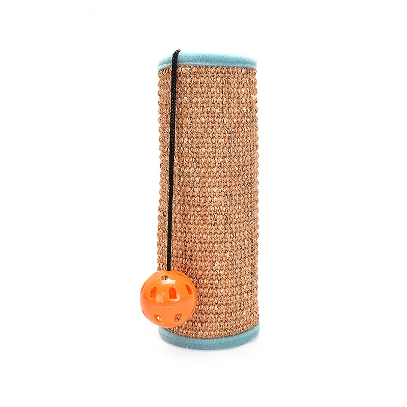 

Natural Sisal Cat Scratch Post With Small Ball Pet Kitten Scratching Board Furniture Protecting Paw Grinding Mat Cat Toys