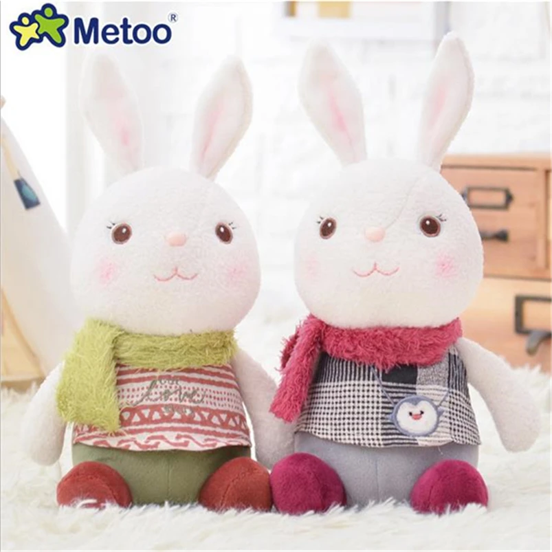 

New Cute Cartoon Plush Toy Metoo Rabbit Doll 27X13cm Soft Stuffed Animal Bunny Rabbit Toy for Baby Girl Kids Toy Gift A50