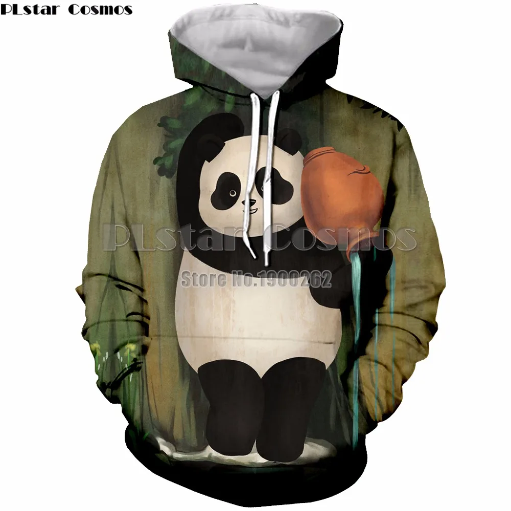 

PLstar Cosmos Panda classical cartoon style Hoodies Sweatshirt Men's/women 3D Print Plus size S-5XL