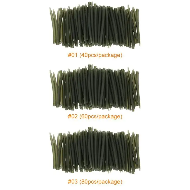 Fishing Hook Sleeve Rubber Tip Tube Positioner Terminal Anti Tangle Sleeve Swivels Connect Carp Accessories fishing hook fishing swivels fishing tackle