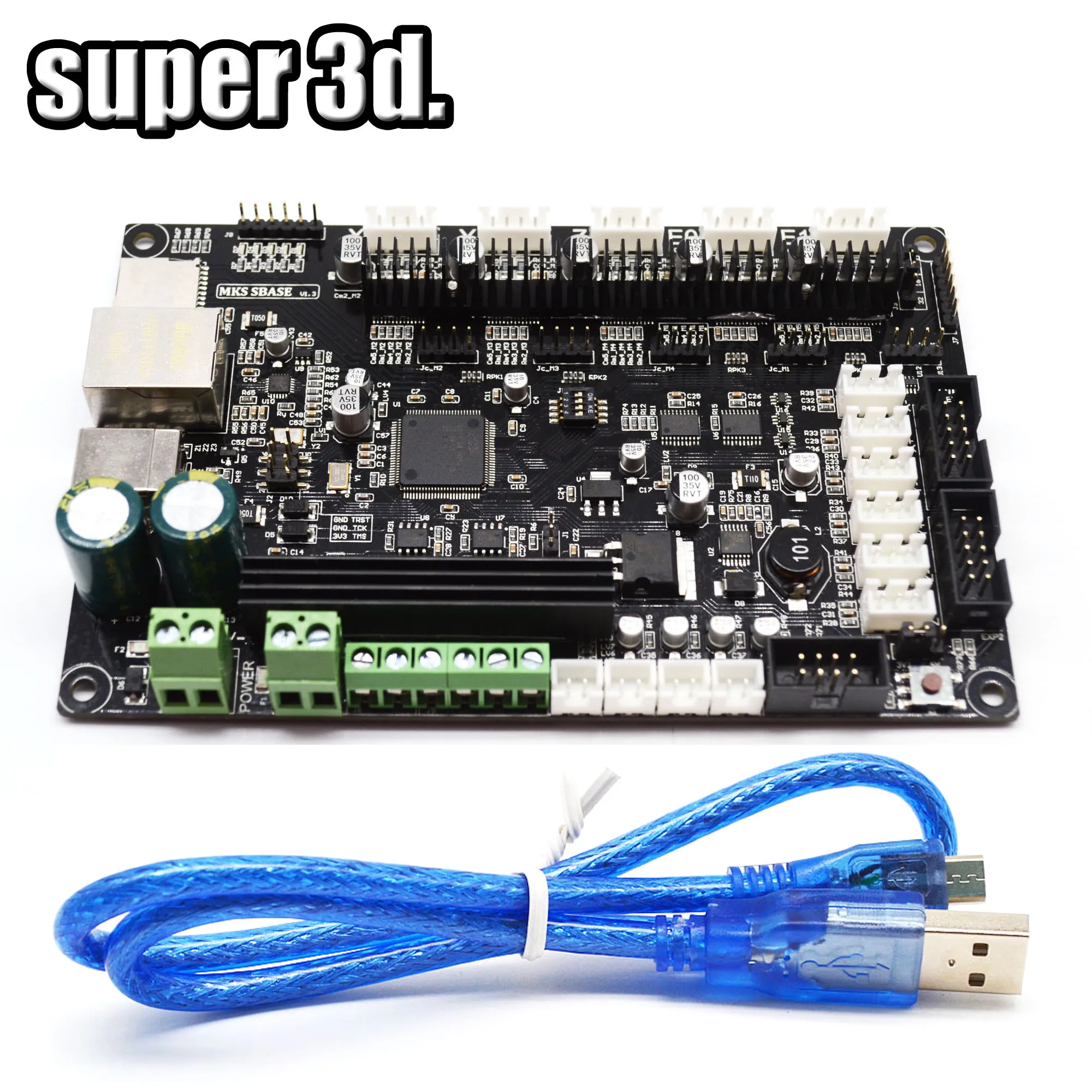 

1pcs accessories MKS Gen L SBASE V1.3 32-bit open source Smoothieboard compatible Smoothieware 3D Printer parts Controller Board