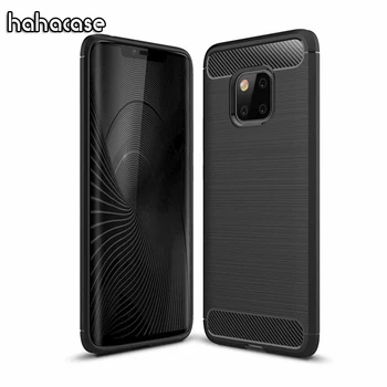 

50pcs Luxury Carbon Fiber Soft Silicone Anti-knock Case For Huawei Mate 20 10 9 Pro Lite 8 Nova 3 3i 2 Plus 2S Shockproof Cover
