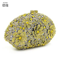 XIYUAN брендовые новые женские сумочки-клатчи, изысканные вечерние сумочки с бриллиантами, золотые стразы, свадебные сумочки, кошельки, подарки