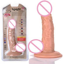 19CM Realistic Huge Dildo Artificial Penis With Textured Shaft Strong Suction Cup Masturbator for Women Sex Toy Adult Products
