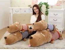 120cm Jumbo Stuffed Plush Dog Toy Lovely Giant Prone Dog Doll Cute Pillow Creative Dolls Free Shipping for Gift