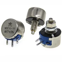 WX14-114K7/10 K/1 K/2K2/22 K/470 Omega/5K6 Одноконтурный 3W потенциометр с замочком