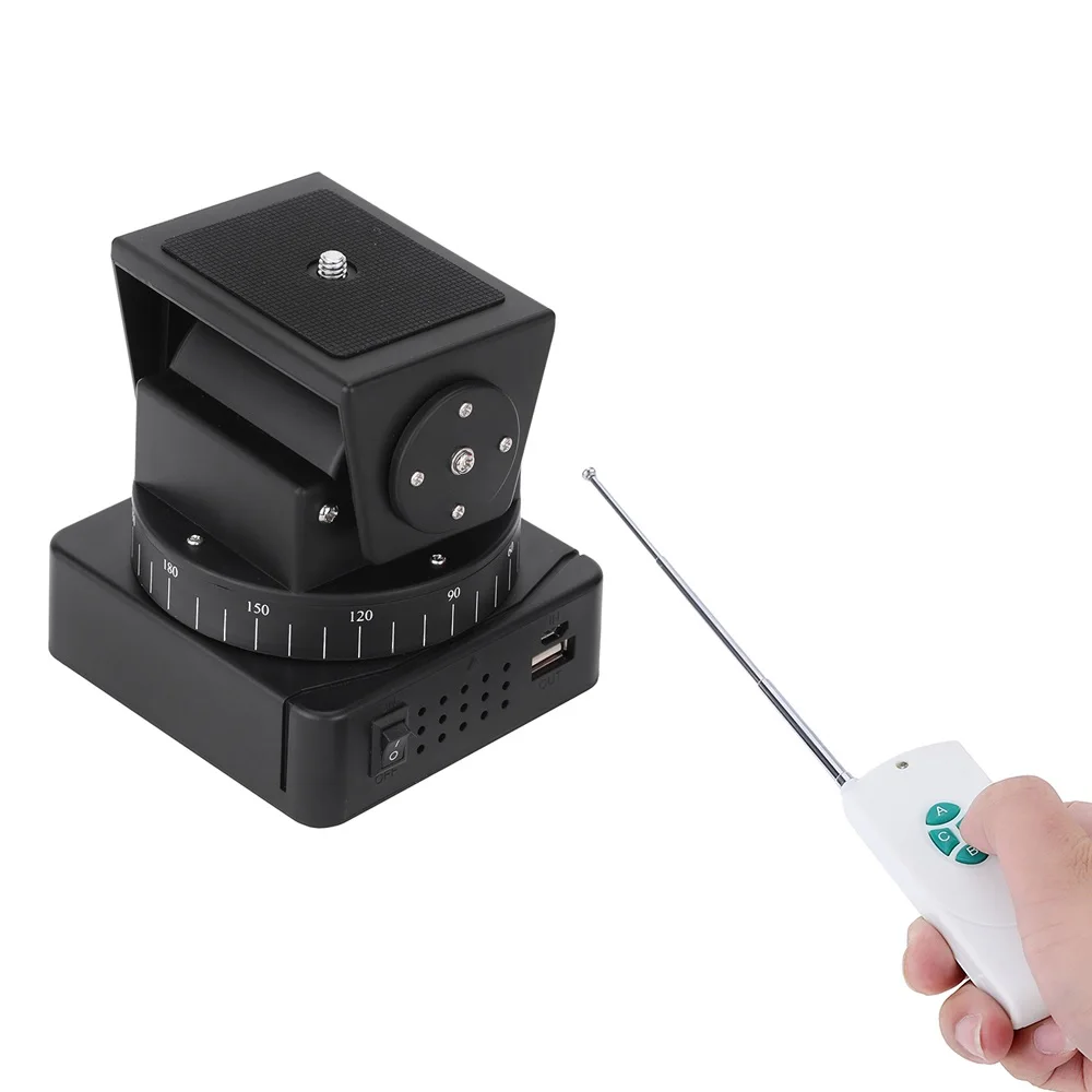 YT 260 Motorized Remote Control Pan Tilt With Tripod Mount Adapter for