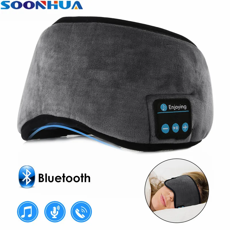 Беспроводная стереогарнитура SOONHUA Bluetooth наушник для сна удобная моющаяся