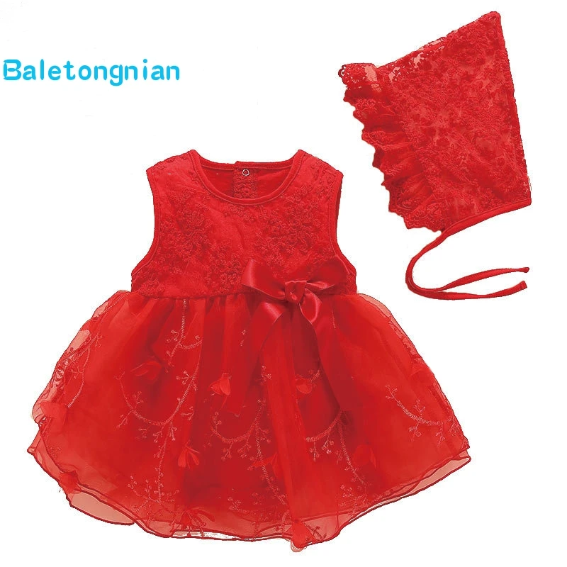 

Newborn baby girl dresses clothes with flower 3 6 9 12 month baby girl dress for party and wedding princess style clothes R49