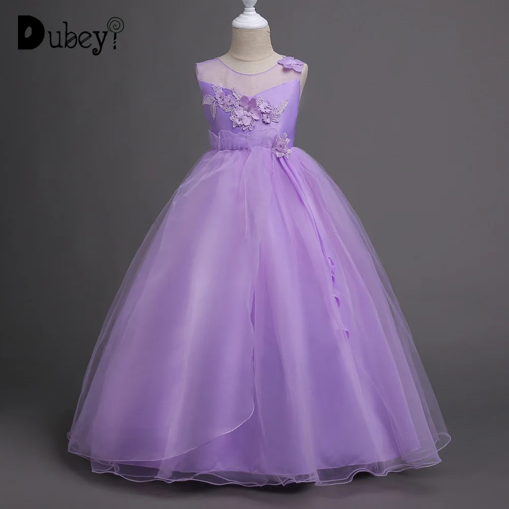 

First Communion Party Decorations for 5-12 Years Girl Elegant Long Teenager Girl Party Dress Kids Dresses for Girls