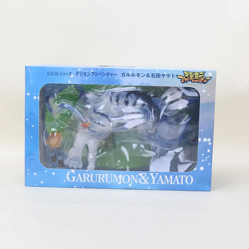 Digimon Adventure Figure Takaishi Takeru& Angemon Angewomon& Yagami wizzarmon ПВХ фигурка героя Digimon Colletion модель игрушки - Цвет: 3695 in box 13cm