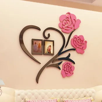 3D three-dimensional wall stickers marriage room layout living room wallpaper warm bedroom bedside wall decoration room wall 3D three-dimensional wall stickers marriage room layout living room wallpaper warm bedroom bedside wall decoration room wall