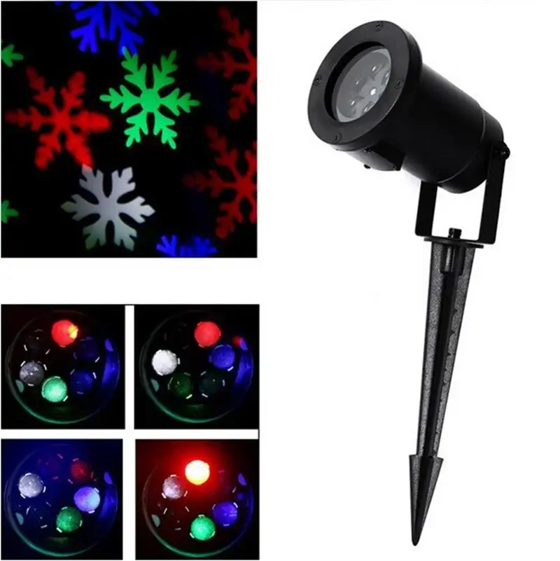 Beste Kerst Sneeuwvlok Laser Lichten Sneeuw LED Landschap Licht Outdoor Vakantie Tuin Decoratie Projector Moving Patroon Spotlight