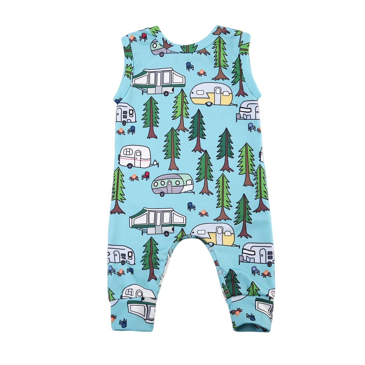 

Cartoon Newborn Baby Girl Boy forest Romper Sleeveless Jumpsuit Playsuit Clothes Outfit