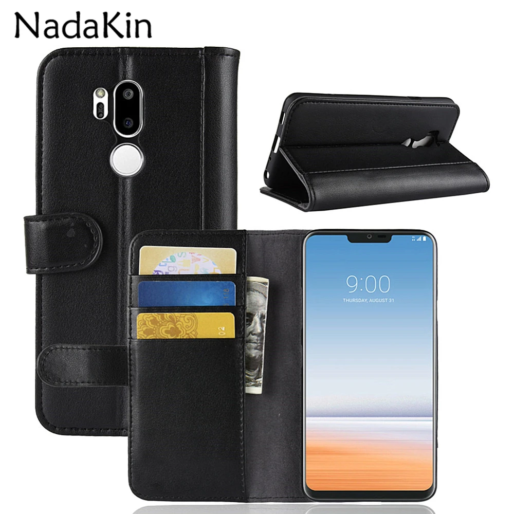 

Retro Magnetic Genuine Leather Wallet Case for LG G6 G7 Q6 Plus Q7 Q8 V20 Mini V30 Credit Card Stand Holder Flip Cover Cases