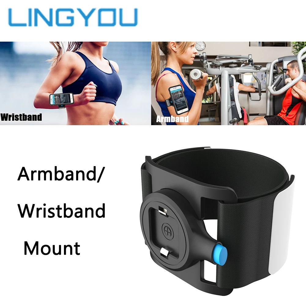 LINGYOU Universal Metal Mount Adapter Multi Purpose Phone Holder For Air-Vent/Car/Bike/Belt Clip/Wall/Armband/Wristband Mount mobile phone stand